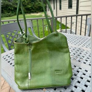 Green Florence purse/bookbag.